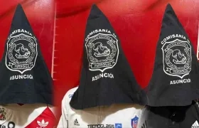 Hinchas de Junior capturados.