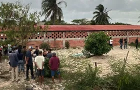 Lugar donde ocurrió el crimen en el corregimiento La Playa. 