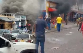 Lugar donde se presentó el incendio. 