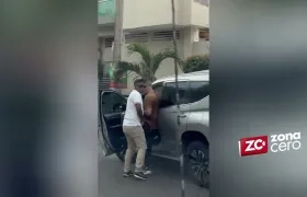 Atraco a mano armada ocurrido la semana anterior en inmediaciones del Parque Venezuela, en Barranquilla. 