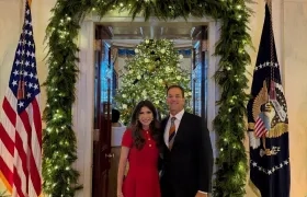 Kristi Noem y Byron Noem.