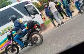 Lugar del accidente. 