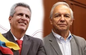 Luis Fernando Velasco y Ricardo Bonilla, ambos exministros del Gobierno de Gustavo Petro. 