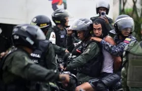 Captura de manifestantes revelados por Venezuela Foro Penal. 