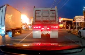 Momento en que ocurrió el fatal accidente. 