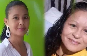 Evilena María Ortiz Mendoza y Luz Elena Carrillo Orellana, dos mujeres asesinadas este mes en el Atlántico.