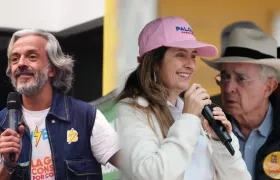 Juan Daniel Oviedo, Paloma Valencia y Álvaro Uribe Vélez.