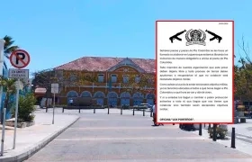 Imágenes de Puerto Colombia y del panfleto.