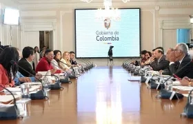 El Presidente Gustavo Petro durante el Consejo de Ministros.