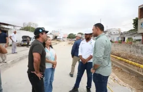 Alejandro Char visita las obras de la prolongación de la 84 hacia Vía 40.