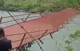Caída del puente en Bagadó, Chocó. 