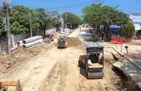 Una de las obras de Triple A.