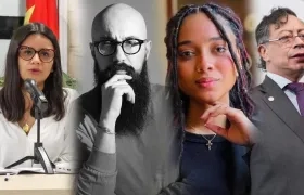 Angie Rodríguez, Carlos Carrillo, Juliana Guerrero y Gustavo Petro.