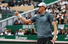 El tenista italiano Jannik Sinner durante la final de Montecarlo.