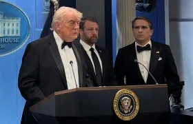 El presidente de Estados Unidos, Donald Trump, tras el atentado.