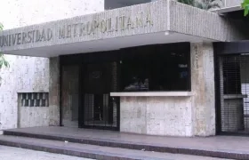 Fachada de la Universidad Metropolitana de Barranquilla. 
