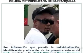 Volante de búsqueda de uno de los delincuentes. 