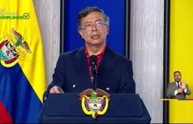 Gustavo Petro en alocución presidencial.