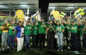 Acto de inauguración de la cancha ‘José Vicente Ortega’ en Puerto Colombia.
