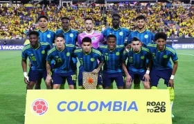 Formación inicialista de la Selección Colombia contra Croacia. 