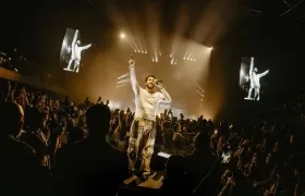 Sebastián Yatra durante el concierto. 