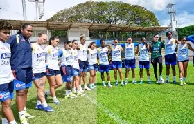 Integrantes de la Selección Colombia femenina de mayores. 