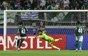 E lpenalti ejecutado por Juan Manuel Gómez y que le dio el triunfo a Palmeiras sobre Sporting Cristal.