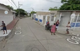 Lugar del ataque armado en el barrio La Sierrita