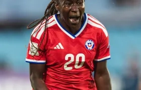 Mary Vásquez, jugadora de la selección chilena de origen colombiano.