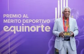 Francisco Maturana tras recibir el premio como Hijo Adoptivo de Barranquilla.