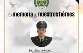 El patrullero Amir Chamorro Campo.