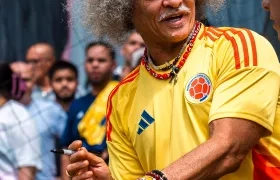 Carlos 'Pibe' Valderrama, exjugador del Junior y excapitán de la Selección Colombia.