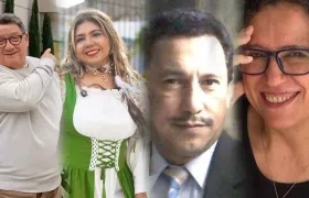 Miguel Iriarte, Dina Luz Pardo, Joaquín Mattos y Patricia Iriarte. 
