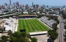 Estadio de fútbol Romelio Martínez de Barranquilla. 