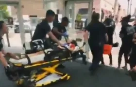 Uno de los heridos en el tiroteo. 