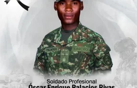 Soldado Óscar Enrique Palacios.