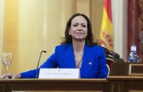 María Corina Machado, líder opositora en Venezuela. 