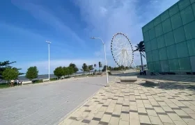 Terraza del Pabellón de cristal.