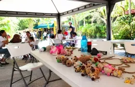 Amigurumis creados por las tejedoras. 