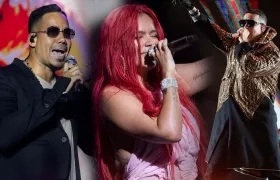 Romeo Santos, Karol G y Daddy Yankee. 