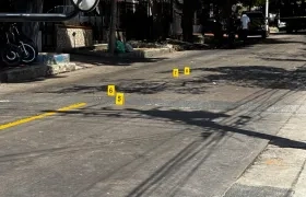 Escenario de atentado en Barranquilla. 