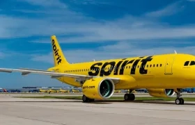 Un avión de la aerolínea Spirit Airlines. 