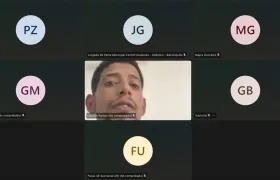 Edicson José Ramos Ramos durante la audiencia de este martes. 