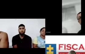 Aspecto de la audiencia virtual de legalización de captura. 