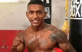 El boxeador Yeiner Gómez. 