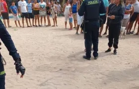 Cancha de fútbol del barrio San Antonio, de Soledad. 