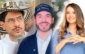 Iván Cepeda, Abelardo De la Espriella y Paloma Valencia.