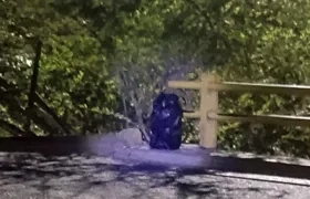 El cilindro que apareció en el puente de la Circunvalar con Cordialidad.