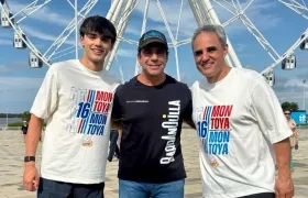 Sebastián Montoya, Alex Char y Juan Pablo Montoya.