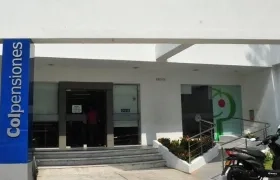 Una sede de Colpensiones en Barranquilla. 